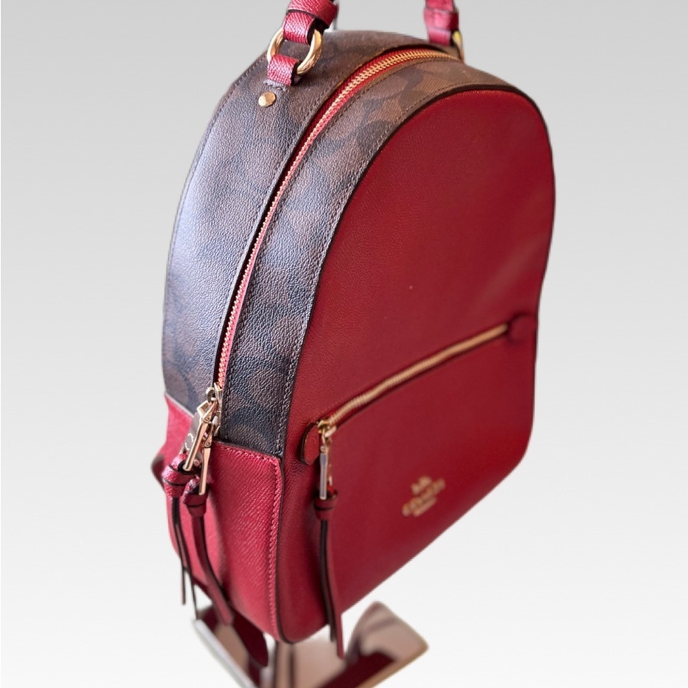 Coach red and Brown Backpack - Picture 3 of 16